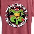 thumbnail image 3 of Teenage Muntant Ninja Turtles - Have A Turtley Awesome Holiday - Women's Short Sleeve Graphic T-Shirt, 3 of 5