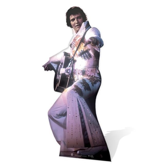 Star Cutouts Cut Out of Elvis in Jump Suit White