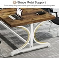 thumbnail image 6 of Tribesigns 62.4-Inch Executive Desk, Rectangle Office Computer Desk with Metal Frame,, 6 of 6