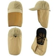 thumbnail image 5 of TOP-EX XL/XXL Waterproof Baseball Cap Men with Neck Flap UV Protection Sun Hats Women, Foldable Summer Hats Safari Hiking Outdoor Hat Breathable Adjustable Khaki XL XXL, 5 of 7