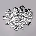 thumbnail image 3 of 1 pc 25mm Plata Metal DIY 3D Alfabeto Letra Número Digital Emblema Del Coche Pegatina, 3 of 3