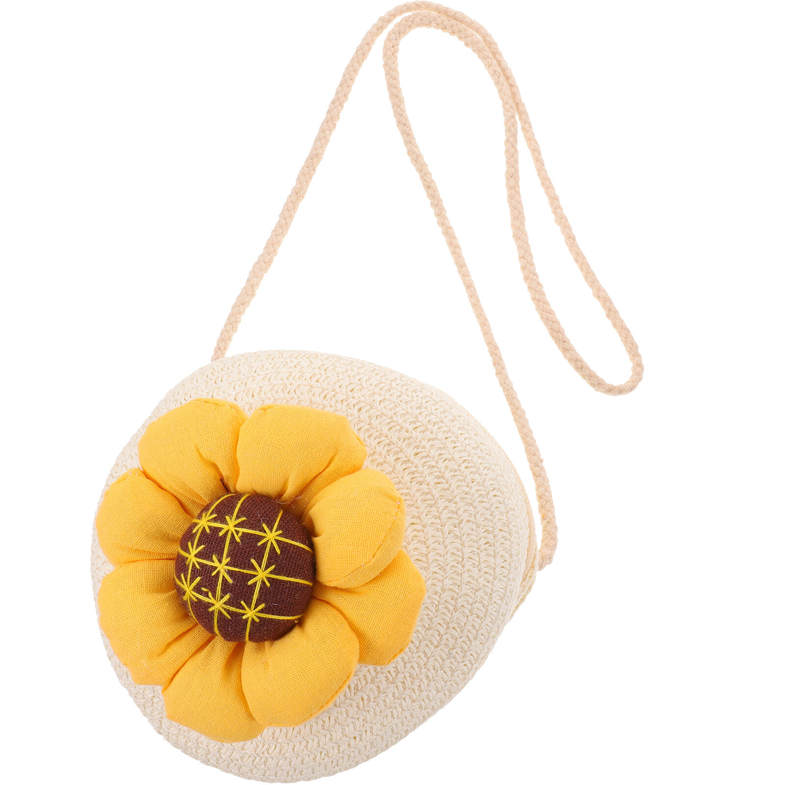 Little Girls Straw Crossbody Purses Summer Straw Shoulder Crossbody