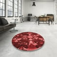 thumbnail image 4 of Ahgly Company Tapis d'Intérieur Lavables en Machine, Ronds de Pamplemousse de Transition, Ronds de 7 Pi, 4 of 7
