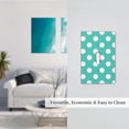 thumbnail image 2 of Zufioo Teal Turquoise And White Polka Dot Print Switch Wall Plate, Dustproof and Heat-resistant Decorative Wall Switch Cover, Suitable for Residential and Commercial Areas-Mid-size, 2 of 8