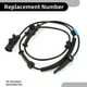 thumbnail image 5 of Sensor de velocidad de rueda ABS Unique Bargains No. 68250887AA, lado delantero izquierdo o derecho, ajuste para Dodge Durango 2016-2022, 5 of 7
