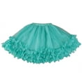thumbnail image 1 of Wenchoice Teal Floral-Trim Lace A-Line Skirt - Girls L(5Y-6Y), 1 of 1