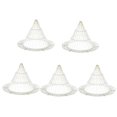 thumbnail image 2 of Xinyolin 5Pcs Plant Bottom Grid Breathable Cone Shaped Plastic Prevent Rotten Roots Bonsai Screen for Yard, 2 of 8