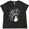thumbnail image 3 of Inktastic Let It Snow Women's Plus Size T-Shirt, 3 of 5