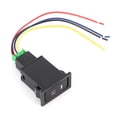 thumbnail image 3 of Loewten Interrupteur de Commande de Feu de Brouillard, Bouton de Commutation de DRL, Interrupteur de Bouton-Poussoir de Lampe de Brouillard 4 Pole Controller Fit pour Land Cruiser 100 75 76 78 79 Series, 3 of 8
