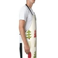 thumbnail image 4 of XMXT 1 Pcs Waterproof Kitchen Cooking Apron, Colorful Flat Christmas Tree Adjustable Aprons for Women Men with Pockets, 4 of 9
