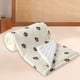 thumbnail image 5 of Manta polar de doble capa para niños | Edredón de gasa cálido y relajante | Manta suave de 100 x 120 cm para cama y sofá | Beige, blanco y naranja, 5 of 6