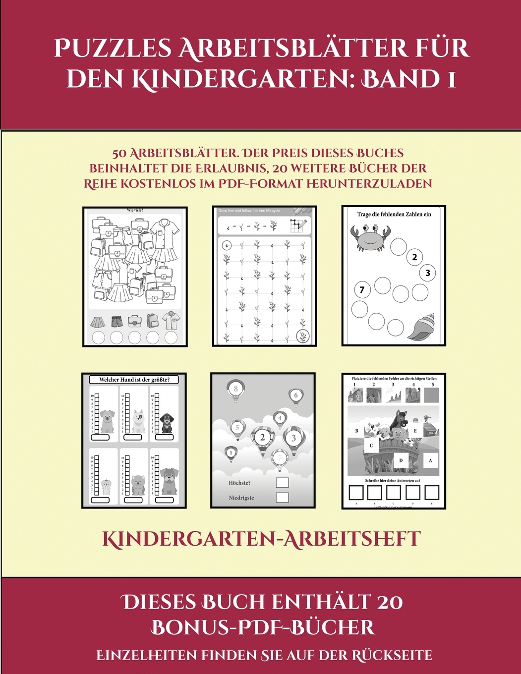 Kindergarten-Arbeitsheft: Kindergarten-Arbeitsheft (Puzzles Kindergarten-Arbeitsheft: Kindergarten-Arbeitsheft (Puzzles