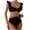 Black, variant on Bikini Sets for Women Thong Bottoms Womens Swimsuits Two Piece Cute Bathing Suits for Women 2 Piece Swimsuit Tankini Plus Size Swimsuit for Women