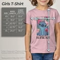 thumbnail image 5 of Girl's Lilo & Stitch Tropical Hawaii Poster Graphic Tee Light Pink X Large, 5 of 10