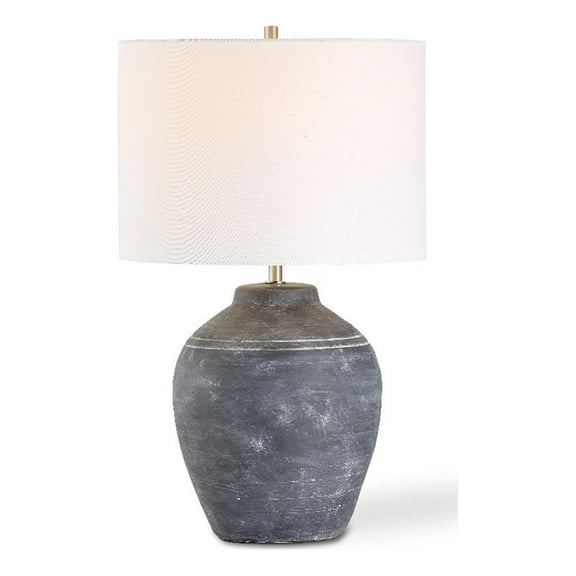 Bowery Hill 23.5"H x 14"W x 14"D Ceramic Table Lamp in Multi-Color