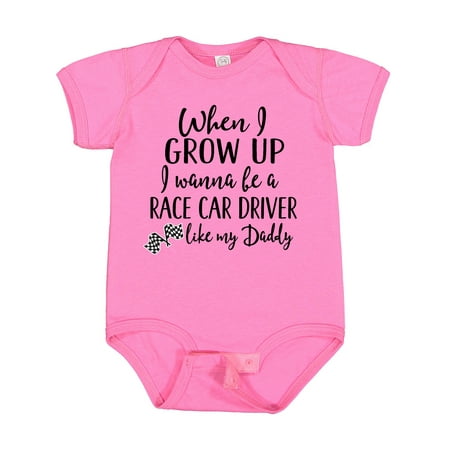 

Inktastic Future Race Car Driver Like Daddy Gift Baby Boy Bodysuit