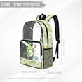 thumbnail image 7 of Xoenoiee Frog Snail Guitar Music Note Print Clear Backpack for Girls Waterproof Clear Bookbag Daypack, Plastic See Through Backpack Transparent Knapsack PVC Rucksack for Stadium Events and School, 7 of 7