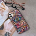 thumbnail image 4 of Compatible with iPhone 16 Case, Evil Eye Charm Soft TPU + Hard PC 2-in-1, Anti-Scratch Soft TPU Shockproof Unique Protective Cover Pattern Design, 4 of 6