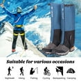 thumbnail image 4 of Lawn Care Leg Protection Waterproof Leg Gaiters Breathable Adjustable Snow Boot Gaiters for Camping Hiking, 4 of 10