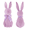 Light purple#TXD81, variant on Easter Decoration Flocked Easter Bunny Decor Decorative Rabbit Statues Artificial Velvet Bunnies Easter Decorations Flocking Rabbit Figures Spring Table Decoration