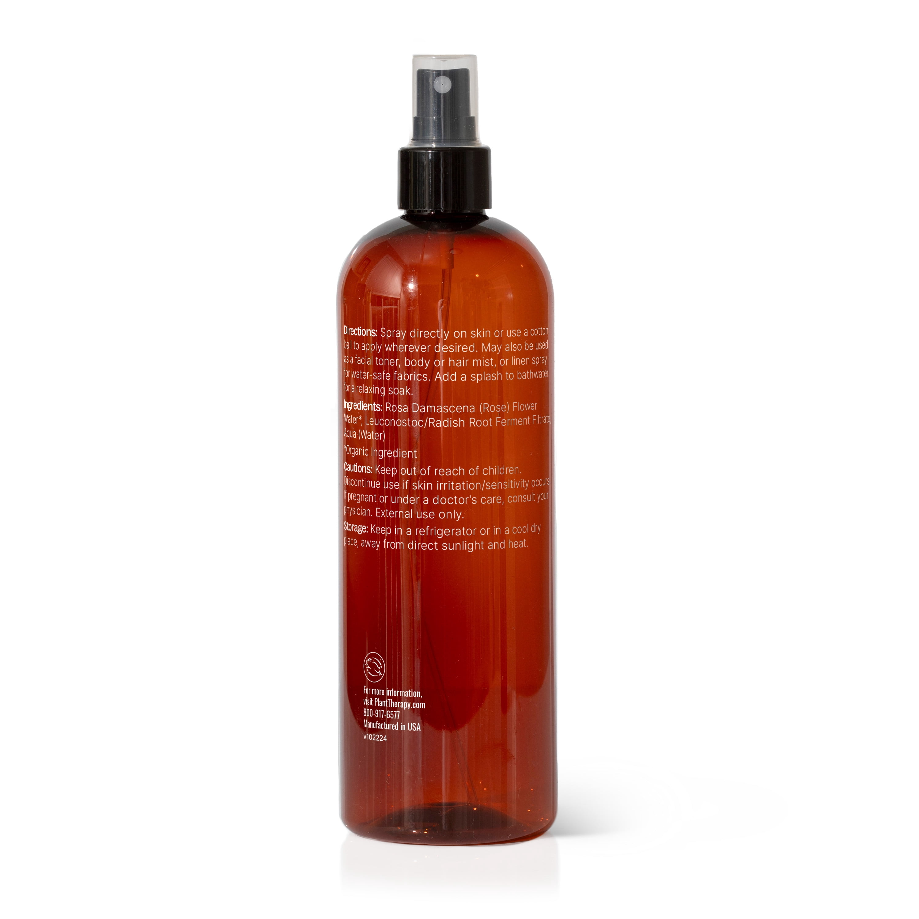 Plant Therapy Rose Hydrosol 16 oz By-Product of Essential Oils
