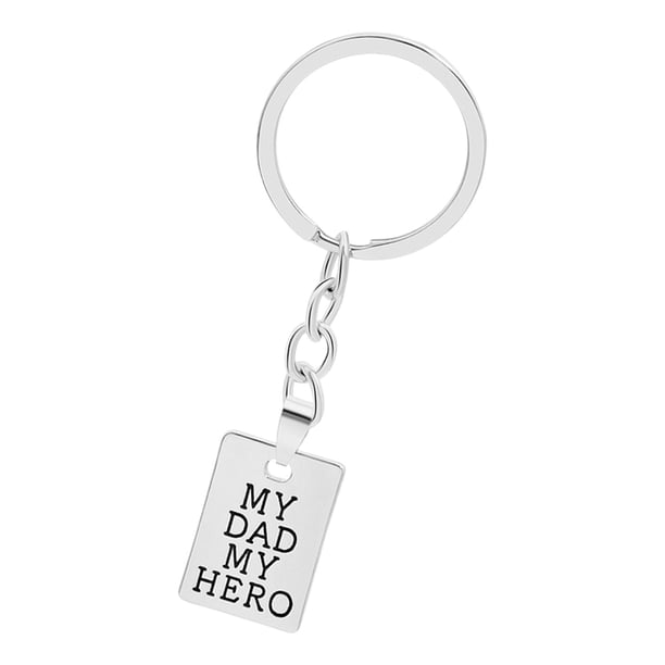 Llavero con colgante para regalo del día del padre, regalos para papá de hija, hijo, etiquetas para llaves únicas, dije para papá, marido, papá,