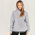 thumbnail image 6 of LYXSSBYX Hoodies for Women Plus Size Women's New Fall and Winter Color Blocking Long-Sleeved Hooded Loose Large Size Casual Sweater Women, 6 of 9