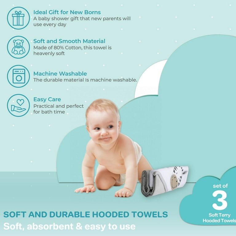 Spasilk 3 best sale hooded towel set