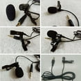 thumbnail image 3 of yingyy Microphone Clip-on Collier Revers Filaire Micro Entrevue Réunion Discours Microphone Portable Noir & 2 Pcs, 3 of 6
