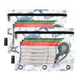 thumbnail image 5 of 2 Pack Flip Folders with Clear PVC Window Binder Pouches 3-Ring Binder Organizer for Office & Home Marine Organisms, 5 of 6