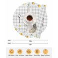 thumbnail image 6 of 13 Inch Round Placemats Set of 4, Blue Easter Bunny Non Slip Heat Insulation PP Table Mats, Spring Daisy Modern Gray Buffalo Plaid Washable Place Mats for Kitchen Dining Party Table Decor, 6 of 7