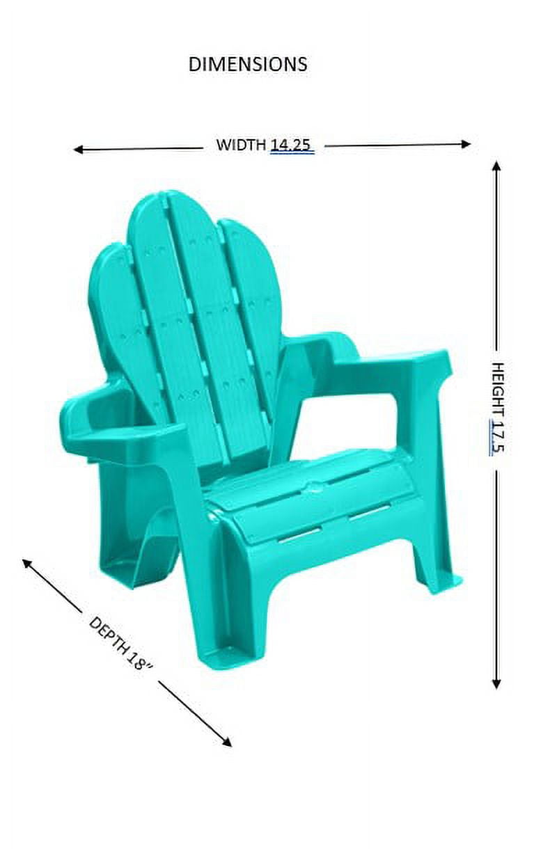 (3 pack) Seasonal Supply Co. Plastic Adirondack Chairs, Assorted Colors