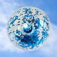 thumbnail image 1 of Pelota de playa inflable con purpurina. Pelota de playa con purpurina inflable de 23 6 pulgadas pelota de playa de juguete juguete de agua para fiestas de verano FLhrweasw Nuevo, 1 of 7