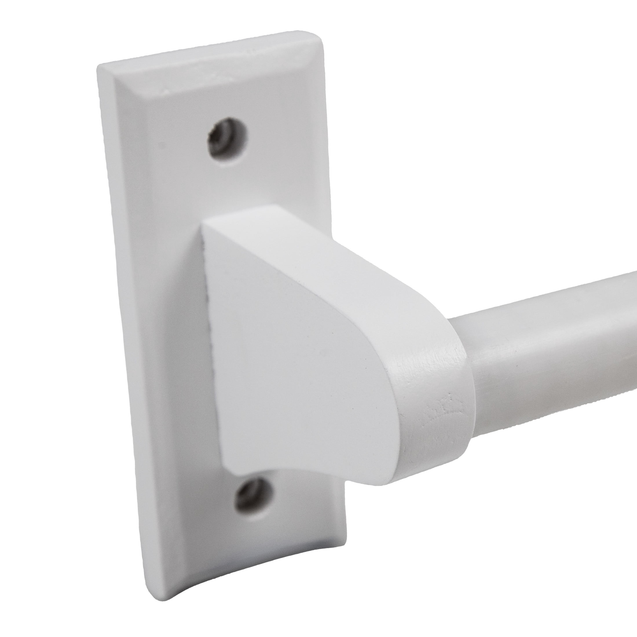 White Wood Dalton Toilet Paper Holder, Bathroom Wall Mount, Fits Mega Rolls