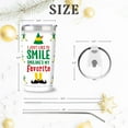 thumbnail image 2 of Funny Elf Christmas Tumbler, 20 oz Stainless Steel Insulated Tumbler, Christmas Coffee Mug with Lid and Straw, Xmas Cups Keep Drinks Cold & Hot, Buddy The Elf Merch White Elephant Gifts for Men Women, 2 of 6
