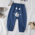 thumbnail image 2 of Edvintorg Baby Boy Pants Cute Cartoons Printed Cotton Harem Pants Casual Elastic Waist Comfy Jogger Pants for Girls Sweatpants 1-6 Years Kids Trousers, 2 of 3