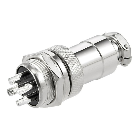 Aviation Connector 16mm 4P 5A 125V GX16-4 Waterproof Male Wire Power Chassis