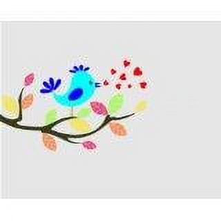 Do It Yourself Wall Decal Sticker Bird On A Branch Living Room