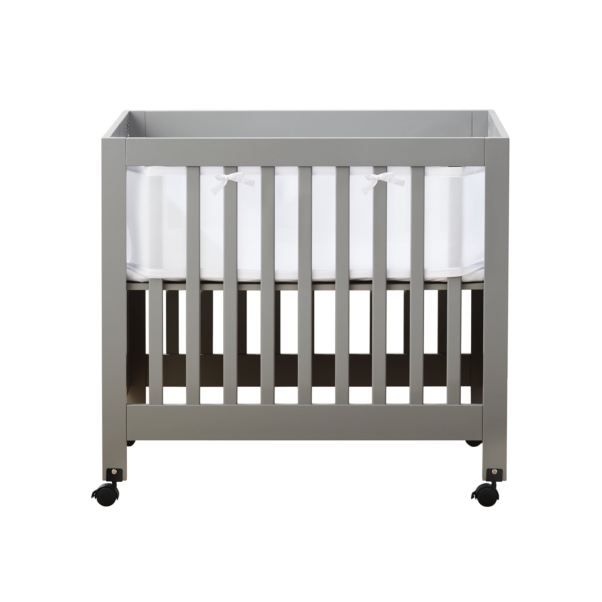 Mesh Crib Safety Guard Pad with Thick Padding Nursery Crib Liner Protector for Boys Girls Breathable Mesh Crib Liner Pad for Baby White 