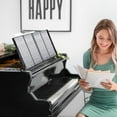 thumbnail image 4 of Piano Sheet Folder Music File Binder 4 Pages Expand 52 Pockets Black Piano Notebook Holder Organizer Writable for Holding Sheet Music Storing Files A4 Size 12.6x10.04inch 1book, 4 of 4