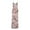 Pink, variant on Women Sleeveless V Neck Maxi Dress Backless Slim Fit Floral Printed Spaghetti Strap Long Dress Holiday One-Piece Summer Dressy