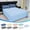 Sky Blue, variant on Bed Sheet Luxury Soft Microfiber Queen Sheet Solid Color Bed Sheet Person Bed Sheet Washed Cotton Quilt Sheet Size 220*230cm