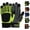 Black Green, variant on Men’s Heavy Duty Work Gloves Utility Mechanic Working Touch Screen, Anti-Abrasion, Anti-Slip Palm & Knuckle Protection Multi-Purpose Use Safety Gloves (Black, XL)