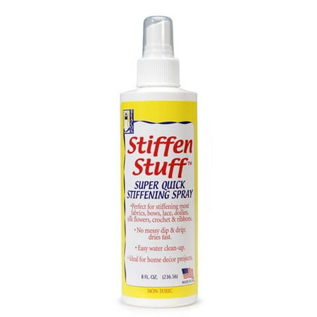 Stiffen Stuff. Fabric Stiffening Spray. 8 oz - Walmart.com