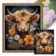 thumbnail image 1 of Hilo Algodón Ecológico Bordado Punto Cruz Yak Con Flores Estampadas 11CT 40x50cm, 1 of 9