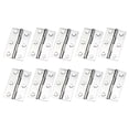 thumbnail image 1 of 10 Pcs Charnière Plate en Acier Inoxydable pour Accessoires de Connecteur de Boîte de Rangement, 1 of 8