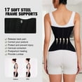 thumbnail image 4 of AFOJOY Shapewear Tummy Wrap with 17 Steel Bones Hourglass Waist Trainer for Women Slimming Corset Waist Cincher, 4 of 20