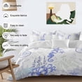 thumbnail image 4 of Coastal Purple Bedding 3 Piece Duvet Cover Set California King, Ocean Coral Starfish Jellyfish Seahorse Soft Microfiber Comforter Cover with Zipper Closure & Pillowcases, FadeResistant Quilt Cover, 4 of 9