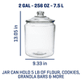 thumbnail image 2 of Anchor Hocking Heritage Hill Glass Jar with Lid, 2 Gallon, 2 of 6