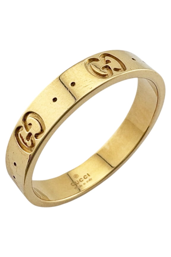 Pre-Owned Gucci Icon Ring, 1, 18k Gold, Women's
